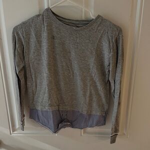 Vineyard Vines Kids Gray Sweatshirt with Striped Accent